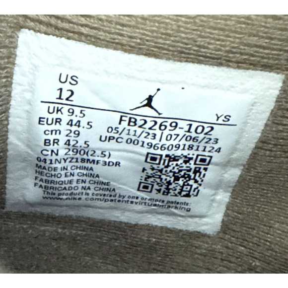 Nike Wmns Jordan Stadium 90 Size 12 UK 9.5 Sail Kelp Blk Casual Shoes‎ FB2269102 - Picture 8 of 9